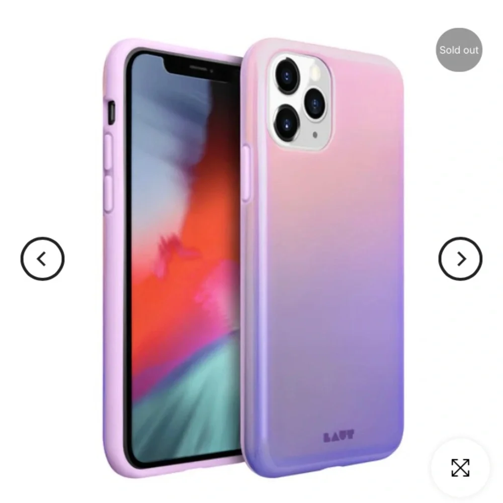 NEW LAUT Heux Fades iPhone 11 Pro Case Lilac Shock Resistant Ombré Pink Purple